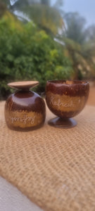 Coconut Shell Juice Cups (set of 2)