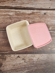 Lunch Box - Square (500 ml) | Rice Husk | Recycled | Pastel Colors