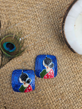 Load image into Gallery viewer, Hand Painted - Coconut Shell Earrings - Roja
