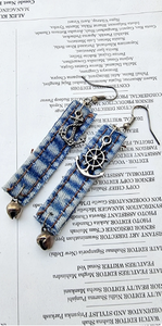 Denim Earrings