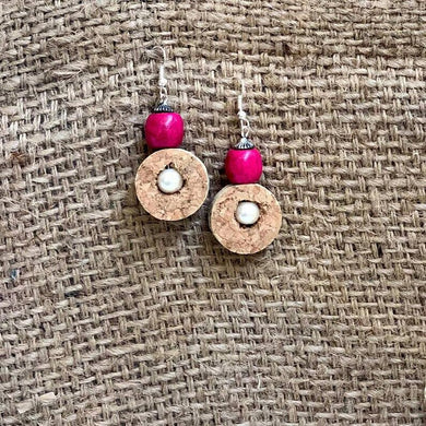 Wine Cork Earrings