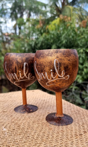 Coconut Shell Wine Cups (set of 2)