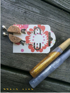 Wine Cork Earring