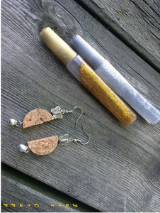 Wine Cork Earring