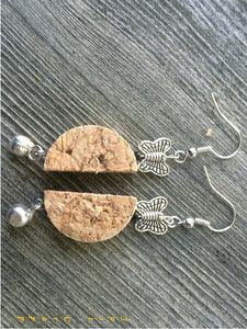 Wine Cork Earring