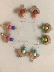 Wine Cork Earring