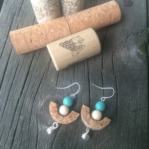 Wine Cork Earring